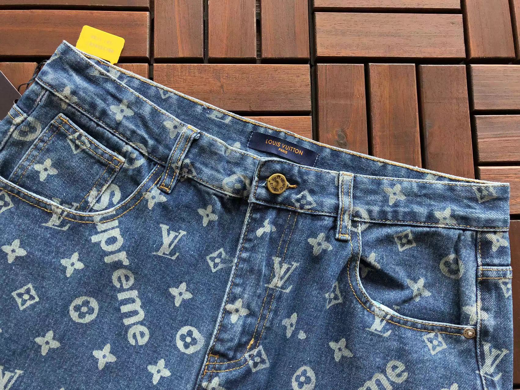 Supreme x Louis Vuitton Jacquard Denim 5-Pocket Jeans