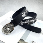 Chh Chrome heart belt with jeans y2k