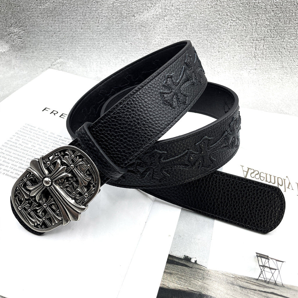Chh Chrome Heart Belt Embroidery Belt Male
