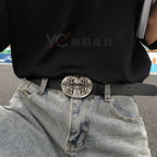 Chh Chrome Heart Belt Cross Leather Casual Versatile