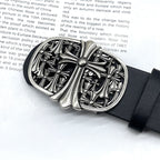 Chh Chrome Heart Belt Cross Hexagram Vine